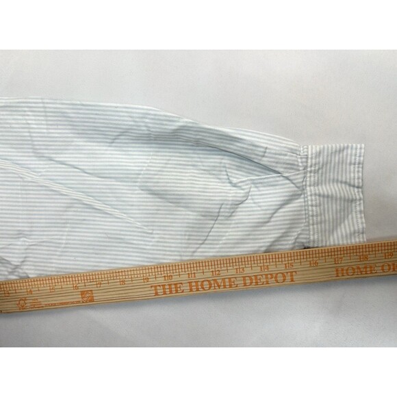 Disney Mickey Button Up Shirt Women Plus Sz 20W Striped Embroidered Long Sleeve - Picture 8 of 9